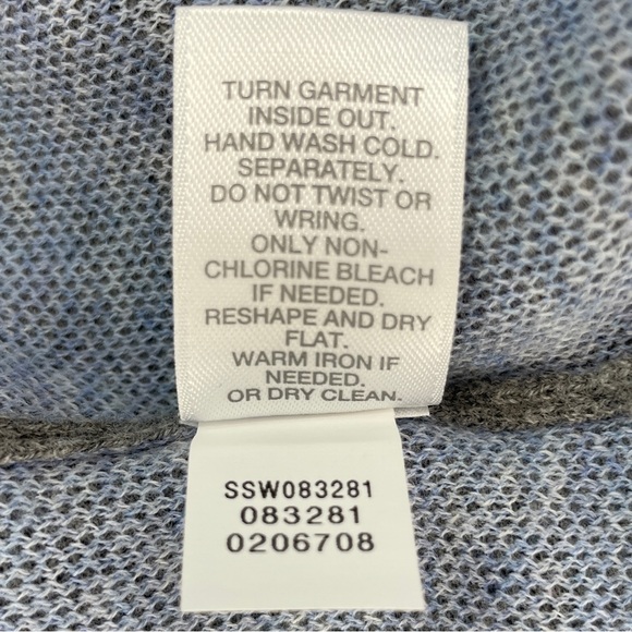 J. Jill Pure Jill Wool Blend Hooded Open Front Long Sleeve Cardigan - Light Gray - Picture 13 of 13